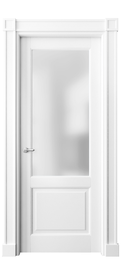 Дверь межкомнатная Тоскана Плано 6302 Матовый белоснежный Сатинированное стекло Гладкие пилястры с квадратными розетками МБЛ Цена 860800 AMD Наличники уже входят в базовый комплект. Фабрика дверей Волховец 8 (800) 551 43 19 Межкомнатная дверь Тоскана Плано 6302 Матовый белоснежный Сатинированное стекло Цена 860800 AMD | Volhovec