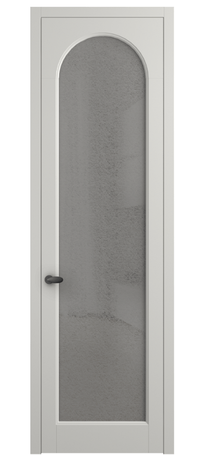 Межкомнатная дверь Палаццо 6804 Матовый серый Фактурное серое стекло "Лёд", триплекс Цена 694800 AMD | Volhovec