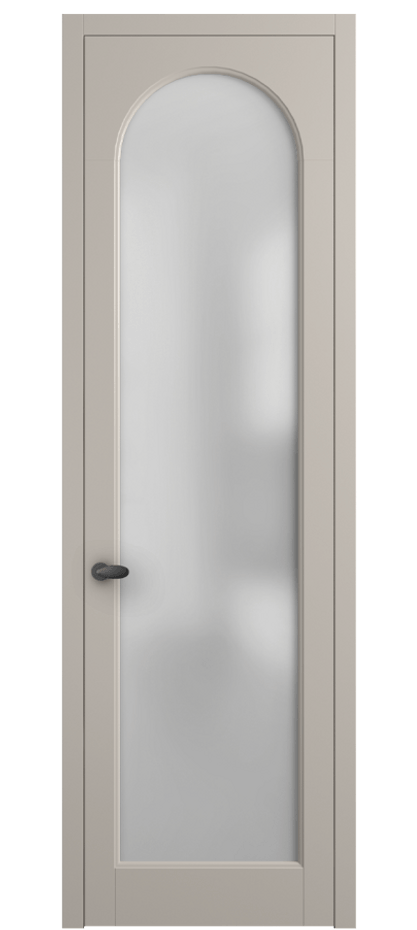 Межкомнатная дверь Палаццо 6804 Матовый светло-бежевый Сатинированное стекло Цена 654400 AMD | Volhovec