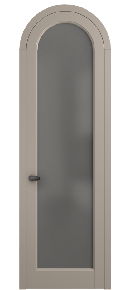 Межкомнатная дверь Палаццо 6814 Матовый бисквитный Сатинированное серое стекло, триплекс Цена 844100 AMD | Volhovec