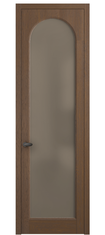 Межкомнатная дверь Палаццо 6804 Дуб каштановый матовый Сатинированное бронзовое стекло, триплекс Цена 1028700 AMD | Volhovec