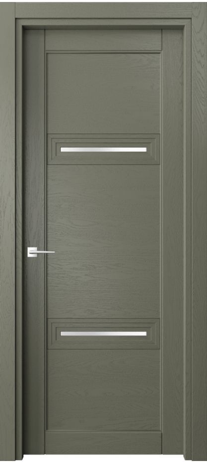 Межкомнатная дверь Ego 6113 Дуб оливковый тёмный Сатинированное стекло Цена 804550 AMD | Volhovec