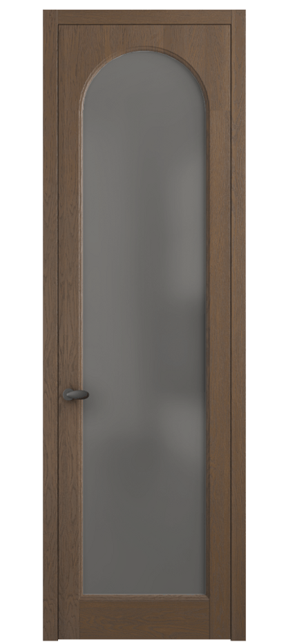 Межкомнатная дверь Палаццо 6804 Дуб туманный матовый Сатинированное серое стекло, триплекс Цена 999700 AMD | Volhovec