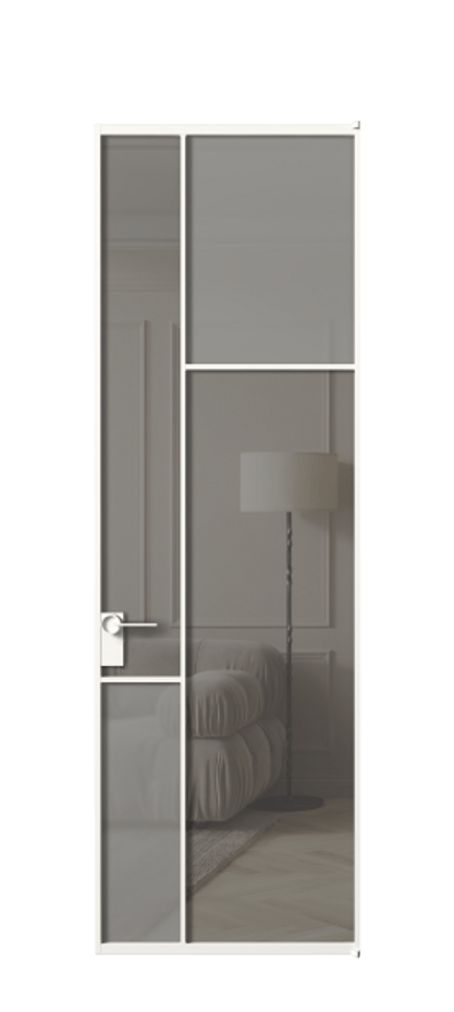 Дверь межкомнатная Mosaic АЛПЛ041.11 Алюминий Белый Сатинированное серое стекло, триплекс, 6 мм + Прозрачное серое стекло, триплекс Без короба бел Цена 233060 Стоимость комплекта двери включает:
1. Полотно (600/650/700/750/800/850/900/950*2000-2400 мм).
2. Короб
3. Комплект фурнитуры (2 торцевые петли и магнитный замок с ответной планкой). Фабрика дверей Волховец 8 (800) 551 43 19 Межкомнатная дверь Mosaic АЛПЛ041.11 Алюминий Белый Сатинированное серое стекло, триплекс, 6 мм + Прозрачное серое стекло, триплекс Цена 233060 сом | Volhovec