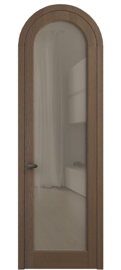 Межкомнатная дверь Палаццо 6814 Дуб туманный матовый Рифлёное бронзовое стекло "Дюна", триплекс Цена 1432100 AMD | Volhovec