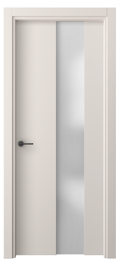 Межкомнатная дверь Freedom 4226 ПЭТ тёплый-белый Сатинированное стекло Цена 207700 AMD | Volhovec
