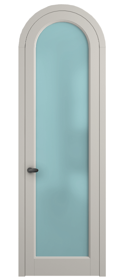Межкомнатная дверь Палаццо 6814 Матовый облачно-серый Сатинированное голубое стекло, триплекс Цена 844100 AMD | Volhovec