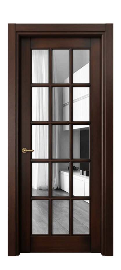 Дверь межкомнатная Тоскана Грильято 6311 Бук тёмный с патиной Двустороннее зеркало, триплекс Гладкий наличник БТП Цена 915830 AMD Наличники уже входят в базовый комплект. Фабрика дверей Волховец 8 (800) 551 43 19 Межкомнатная дверь Тоскана Грильято 6311 Бук тёмный с патиной Двустороннее зеркало, триплекс Цена 915830 AMD | Volhovec