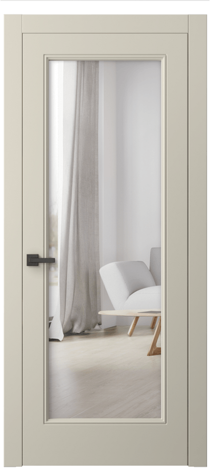 Межкомнатная дверь Linea 8300 Матовый бежево-серый Двустороннее зеркало, триплекс Цена 413810 AMD | Volhovec
