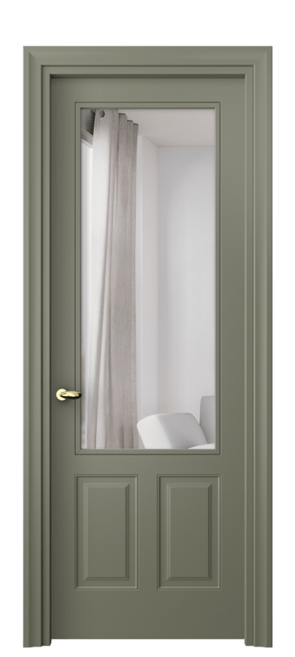 Межкомнатная дверь Esse 8522 Матовый оливковый тёмный Двустороннее зеркало, триплекс Цена 390070 AMD | Volhovec