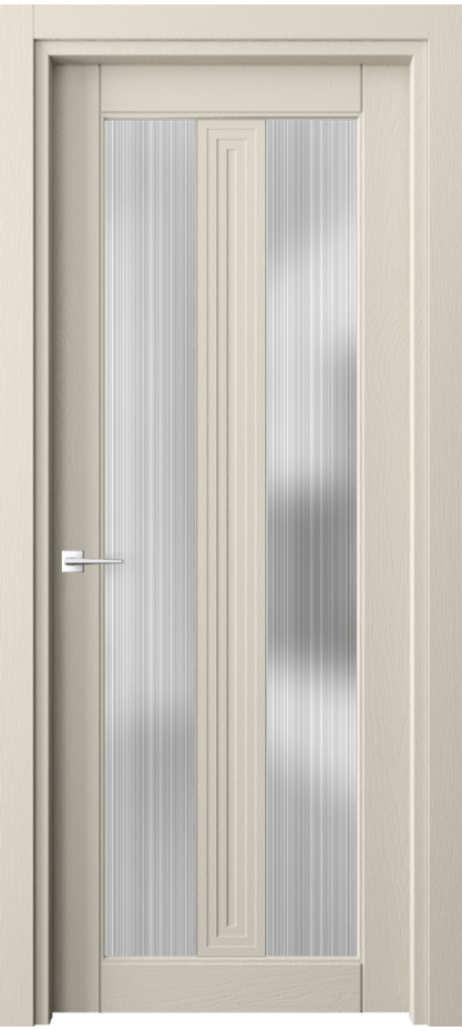Межкомнатная дверь Эго 6122 Дуб бежево-серый Сатинированное стекло "Дождь" Цена 818710 AMD | Volhovec