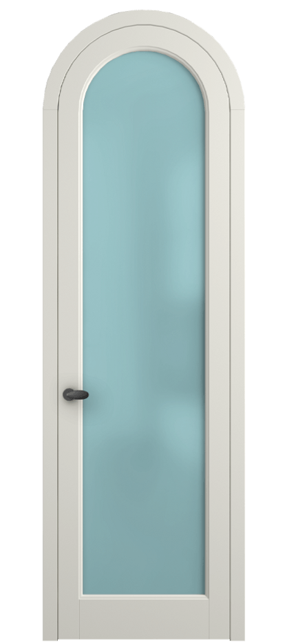 Межкомнатная дверь Палаццо 6814 Матовый жемчужный Сатинированное голубое стекло, триплекс Цена 844100 AMD | Volhovec