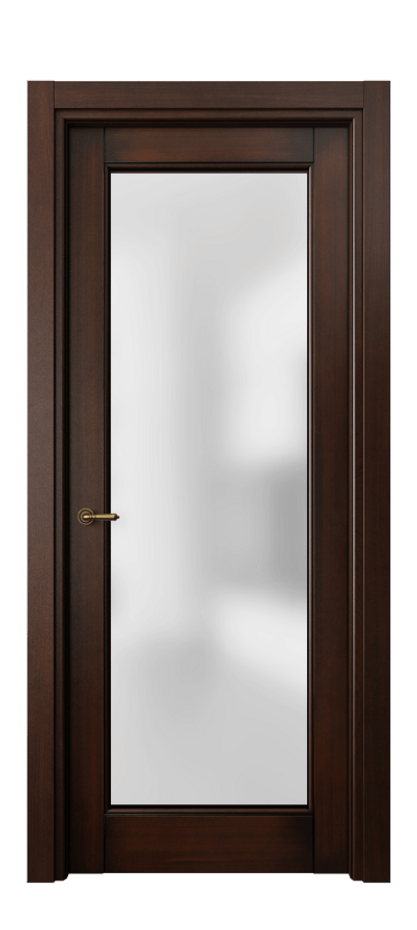Межкомнатная дверь Toscana Elegante 6300 Бук тёмный с патиной Сатинированное стекло Цена 103899 ₽ | Volhovec