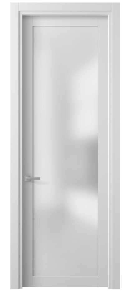 Межкомнатная дверь Planum 2102 Белый шёлк Сатинированное стекло Цена 173180 AMD | Volhovec