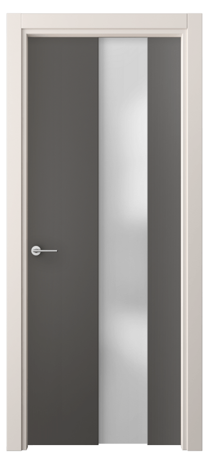 Межкомнатная дверь Freedom 4226 ПЭТ графитовый Сатинированное стекло Цена 207700 AMD | Volhovec
