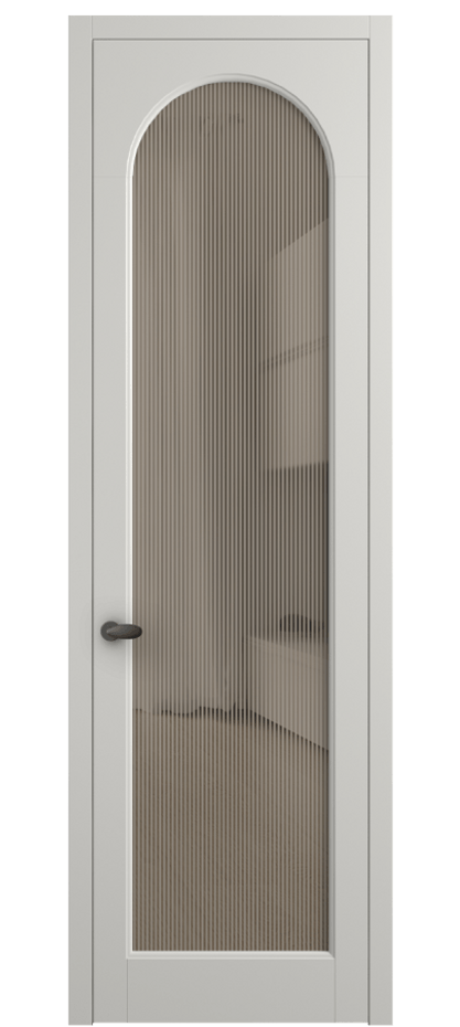 Межкомнатная дверь Палаццо 6804 Матовый серый Рифлёное бронзовое стекло "Дюна", триплекс Цена 694800 AMD | Volhovec