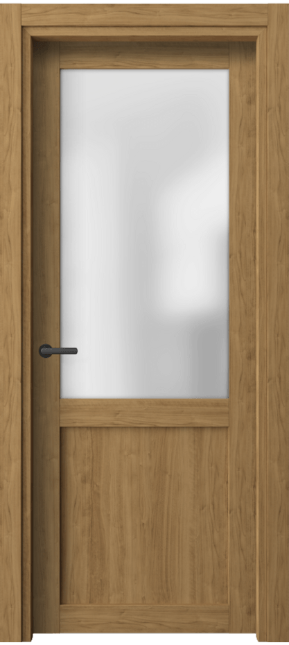 Межкомнатная дверь Neo 2122 Грецкий орех Сатинированное стекло Цена 24719 ₽ | Volhovec