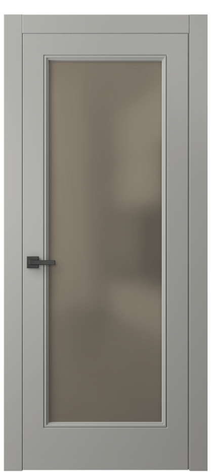 Межкомнатная дверь Linea 8300 Матовый нейтральный серый Сатинированное бронзовое стекло, триплекс Цена 503770 AMD | Volhovec