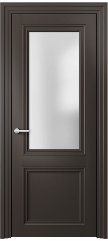 Межкомнатная дверь Centro 2524 Матовый антрацит Сатинированное стекло Цена 377660 AMD | Volhovec