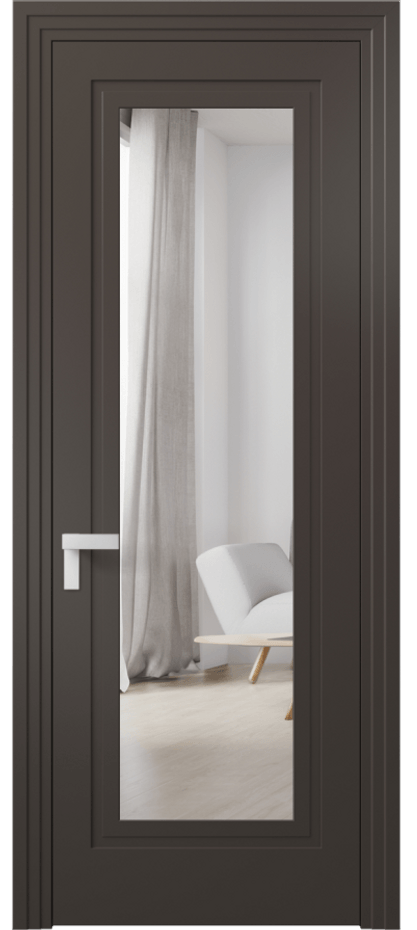 Дверь межкомнатная Rocca 8303 Матовый антрацит Двустороннее зеркало, триплекс, 7 мм Каскадный компланарный наличник МАН Цена 525351 AMD Наличники уже входят в базовый комплект. Фабрика дверей Волховец 8 (800) 551 43 19 Межкомнатная дверь Rocca 8303 Матовый антрацит Двустороннее зеркало, триплекс, 7 мм Цена 525351 AMD | Volhovec