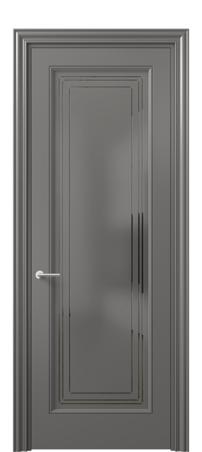 Дверь межкомнатная Mascot 8400 Матовый классический серый Сатинированное серое стекло с гравировкой "Грани", триплекс Фигурный наличник МКЛС Цена 418661 AMD Наличники уже входят в базовый комплект. Фабрика дверей Волховец 8 (800) 551 43 19 Межкомнатная дверь Mascot 8400 Матовый классический серый Сатинированное серое стекло с гравировкой "Грани", триплекс Цена 418661 AMD | Volhovec