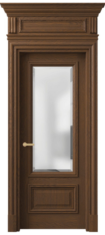 Дверь межкомнатная Antique 7306 Дуб каштановый матовый Сатинированное стекло с фацетом, 6 мм КЭП + Объёмный фриз + Карниз ДКШ.М Цена 1693210 AMD Наличники уже входят в базовый комплект. Фабрика дверей Волховец 8 (800) 551 43 19 Межкомнатная дверь Antique 7306 Дуб каштановый матовый Сатинированное стекло с фацетом, 6 мм Цена 1693210 AMD | Volhovec