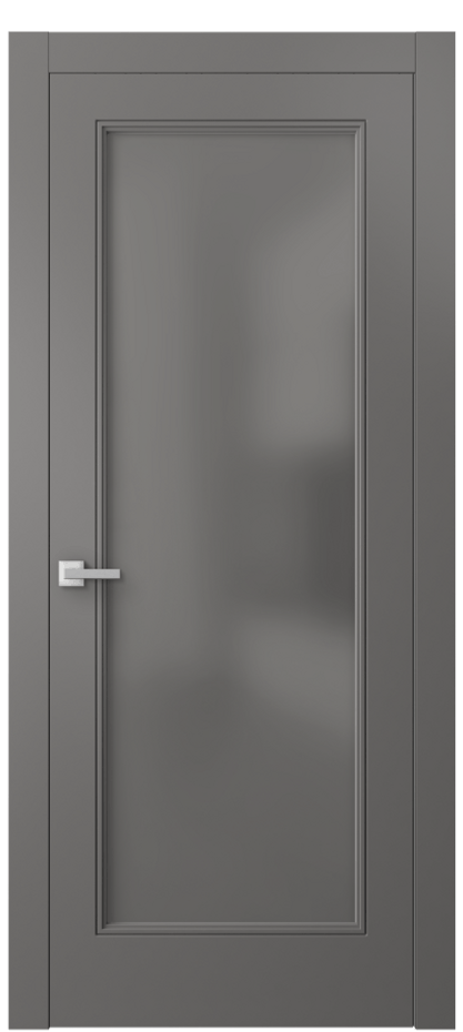 Межкомнатная дверь Linea 8300 Матовый классический серый Сатинированное серое стекло, триплекс Цена 503770 AMD | Volhovec