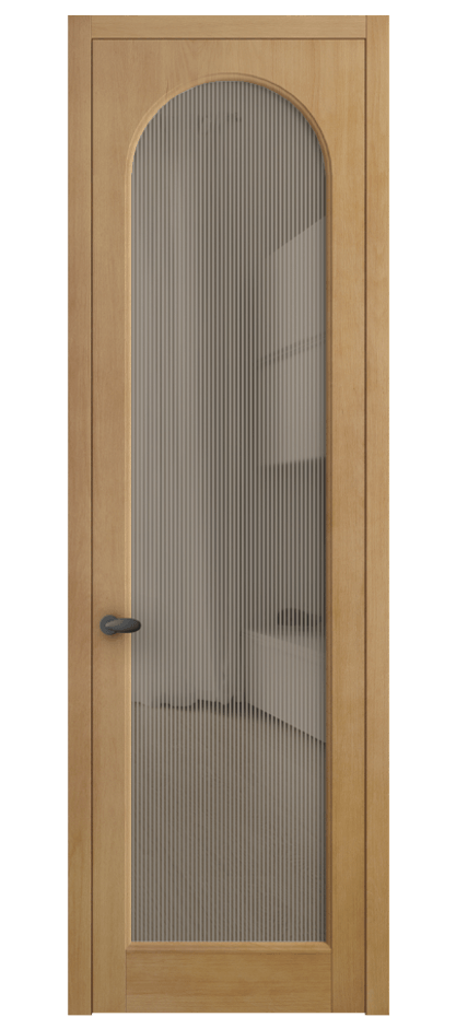 Межкомнатная дверь Палаццо 6804 Бук натуральный матовый Рифлёное бронзовое стекло "Дюна", триплекс Цена 878600 AMD | Volhovec