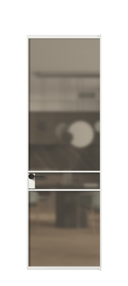 Алюминиевая дверь АЛПЛ040.02 Алюминий белоснежный Сатинированное бронзовое стекло, триплекс. Без короба АБЛ Цена 836050 Стоимость комплекта двери включает:
1. Полотно (600/650/700/750/800/850/900/950*2000-2400 мм).
2. Короб
3. Комплект фурнитуры (2 торцевые петли и магнитный замок с ответной планкой). Фабрика дверей Волховец 8 (800) 551 43 19 Алюминиевая дверь АЛПЛ040.02 Алюминий белоснежный Сатинированное бронзовое стекло, триплекс Цена 836050 | Volhovec