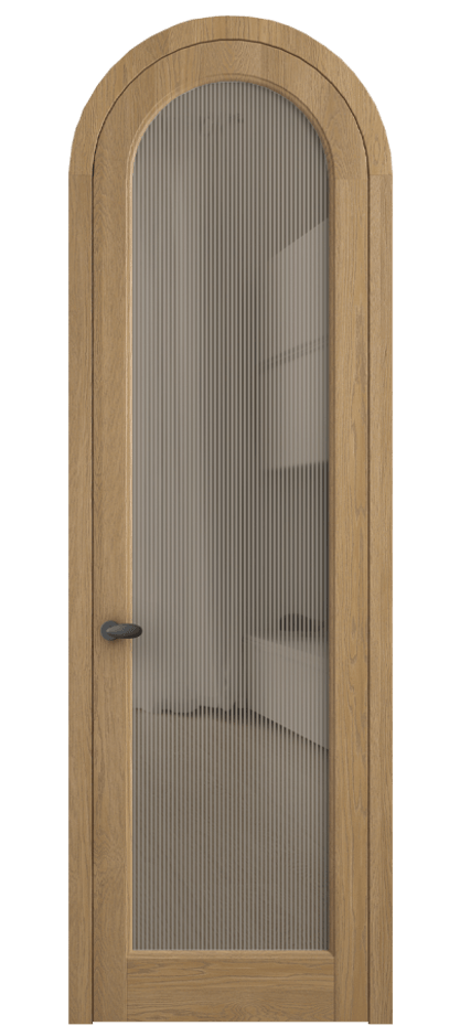 Межкомнатная дверь Палаццо 6814 Дуб пшеничный матовый Рифлёное бронзовое стекло "Дюна", триплекс Цена 1432100 AMD | Volhovec