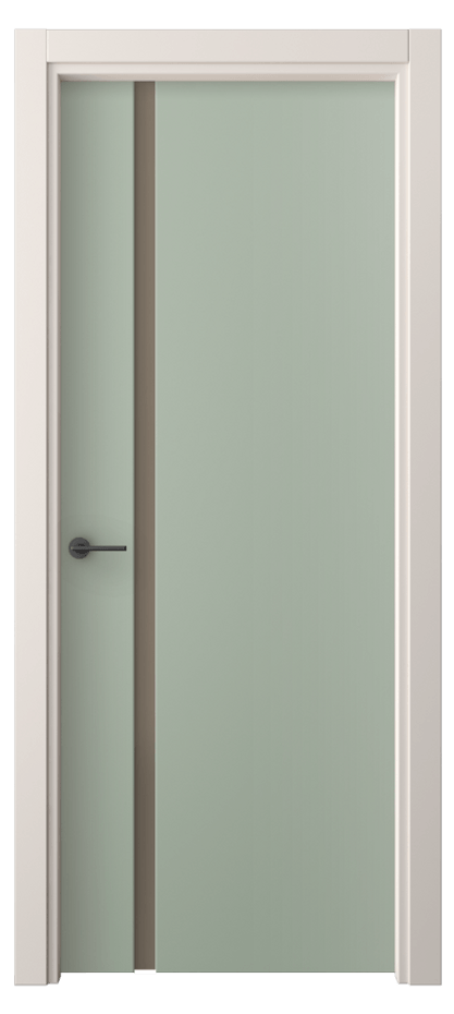 Межкомнатная дверь Фридом 4222 ПЭТ светло-оливковый Сатинированное бронзовое стекло, триплекс Цена 214100 AMD | Volhovec