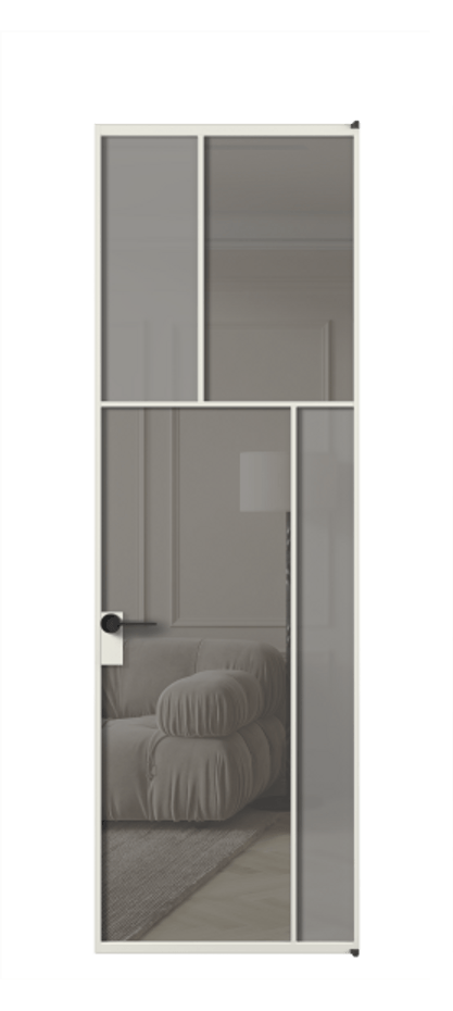 Межкомнатная дверь Mosaic АЛПЛ041.23 Алюминий серый Сатинированное серое стекло, триплекс, 6 мм + Прозрачное серое стекло, триплекс Цена 1118630 AMD | Volhovec