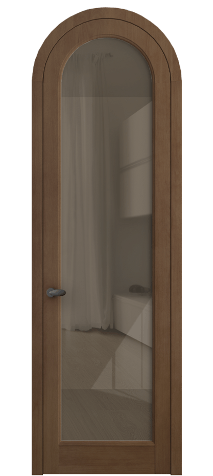 Межкомнатная дверь Палаццо 6814 Бук тёмный матовый Рефлективное бронзовое стекло "Стопсол", калёное Цена 1212200 AMD | Volhovec