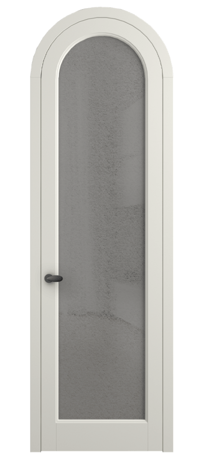 Межкомнатная дверь Палаццо 6814 Матовый жемчужный Фактурное серое стекло "Лёд", триплекс Цена 190970 сом | Volhovec