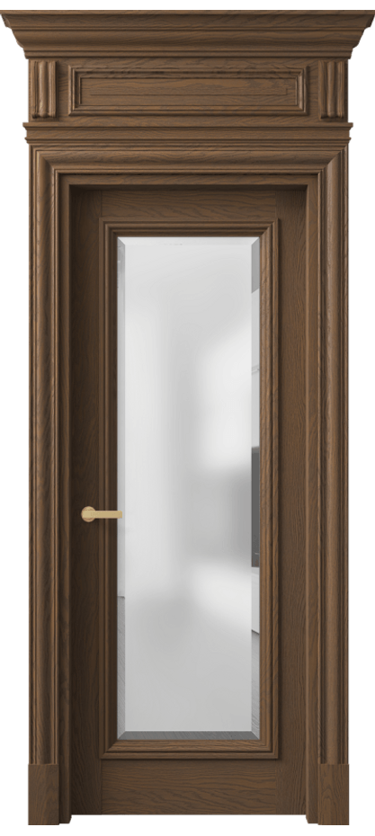 Межкомнатная дверь Антик 7300 Дуб туманный матовый Сатинированное стекло с фацетом Цена 1786820 AMD | Volhovec