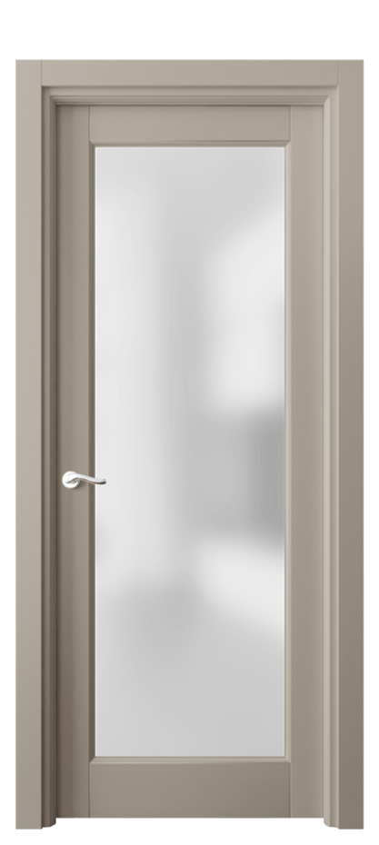 Межкомнатная дверь Лигнум 0700 Матовый бисквитный Сатинированное стекло Цена 641350 AMD | Volhovec