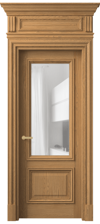 Дверь межкомнатная Antique 7302 Дуб пшеничный матовый Рифлёное стекло "Дюна", триплекс КЭП + Объёмный фриз + Карниз ДПШ.М Цена 270349 ₽ Наличники уже входят в базовый комплект. Фабрика дверей Волховец 8 (800) 551 43 19 Межкомнатная дверь Antique 7302 Дуб пшеничный матовый Рифлёное стекло "Дюна", триплекс Цена 270349 ₽ | Volhovec