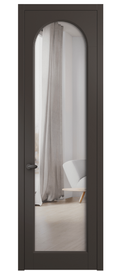 Межкомнатная дверь Палаццо 6804 Матовый антрацит Двустороннее зеркало, триплекс Цена 667800 AMD | Volhovec