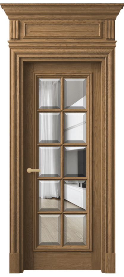 Межкомнатная дверь Antique 7310 Дуб мускатный матовый Прозрачное стекло с фацетом Цена 1504550 AMD | Volhovec