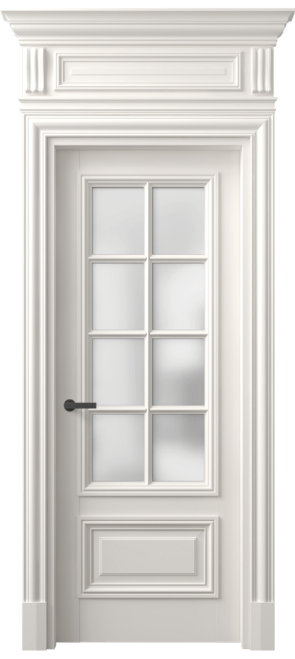 Межкомнатная дверь Antique 7316 Бук пудровый белый Сатинированное стекло Цена 1207240 AMD | Volhovec