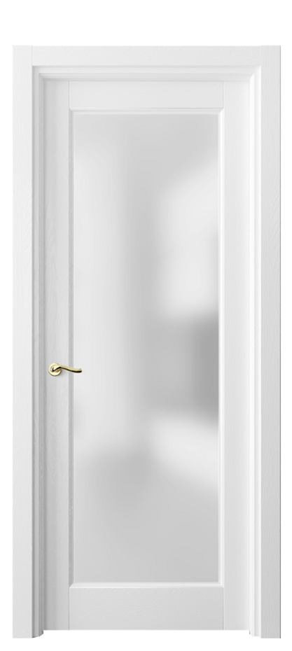 Межкомнатная дверь Лигнум 0700 Дуб белоснежный Сатинированное стекло Цена 872670 AMD | Volhovec