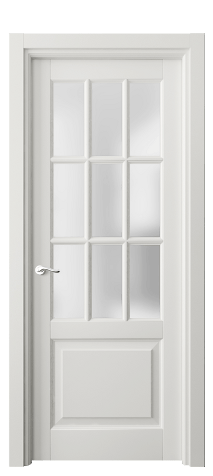 Межкомнатная дверь Лигнум 0748 Матовый серый Сатинированное стекло Цена 809270 AMD | Volhovec