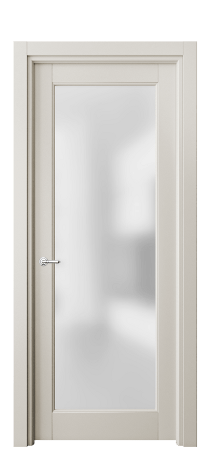Межкомнатная дверь Toscana Rombo 6300 Бук облачный серый Сатинированное стекло Цена 600880 AMD | Volhovec