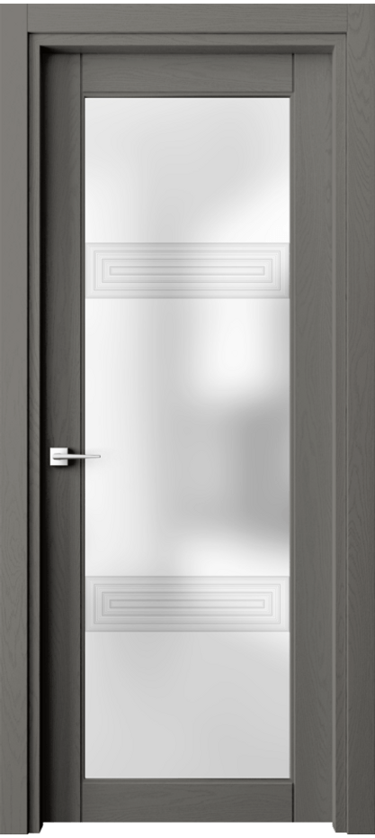 Межкомнатная дверь Ego 6112 Дуб классический серый Сатинированное стекло "3D" Цена 623680 AMD | Volhovec
