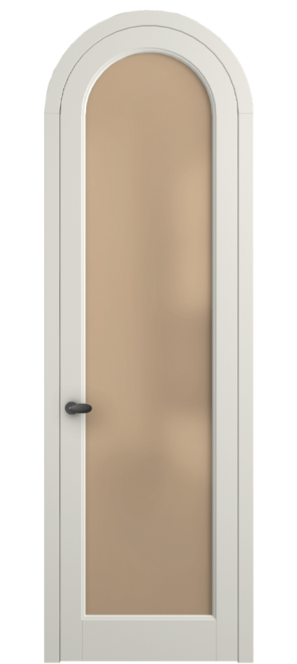 Межкомнатная дверь Палаццо 6814 Матовый жемчужный Сатинированное оранжевое стекло, триплекс Цена 844100 AMD | Volhovec