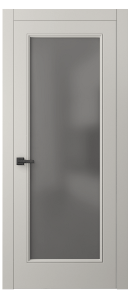 Межкомнатная дверь Линия 8300 Матовый облачно-серый Сатинированное серое стекло, триплекс Цена 74699 ₽ | Volhovec