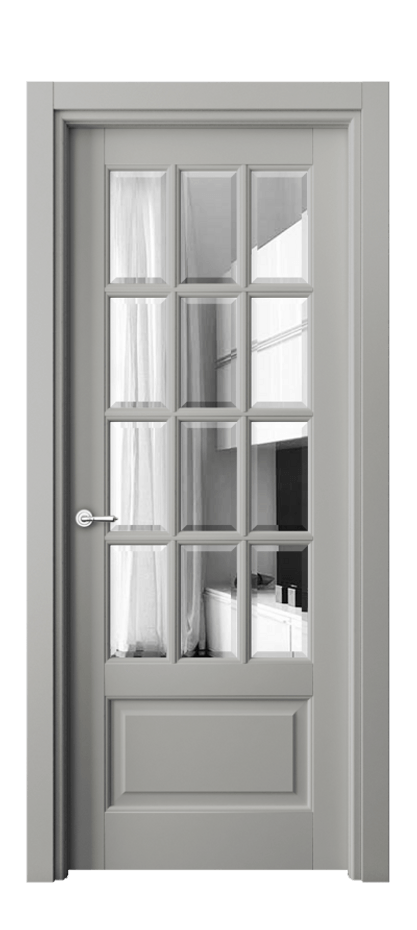 Дверь межкомнатная Toscana Grigliato 6313 Бук нейтральный серый Двустороннее зеркало с фацетом, триплекс Гладкий наличник БНСР Цена 817370 AMD Наличники уже входят в базовый комплект. Фабрика дверей Волховец 8 (800) 551 43 19 Межкомнатная дверь Toscana Grigliato 6313 Бук нейтральный серый Двустороннее зеркало с фацетом, триплекс Цена 817370 AMD | Volhovec