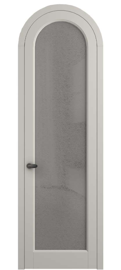 Межкомнатная дверь Палаццо 6814 Матовый облачно-серый Фактурное серое стекло "Лёд", триплекс Цена 884500 AMD | Volhovec