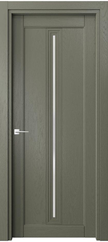 Межкомнатная дверь Ego 6123 Дуб оливковый тёмный Сатинированное стекло Цена 643641 AMD | Volhovec