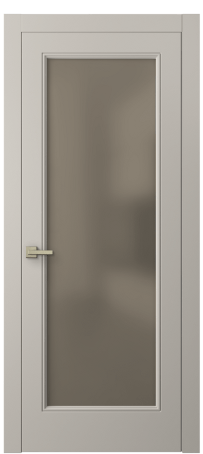 Межкомнатная дверь Linea 8300 Матовый светло-бежевый Сатинированное бронзовое стекло, триплекс Цена 503770 AMD | Volhovec